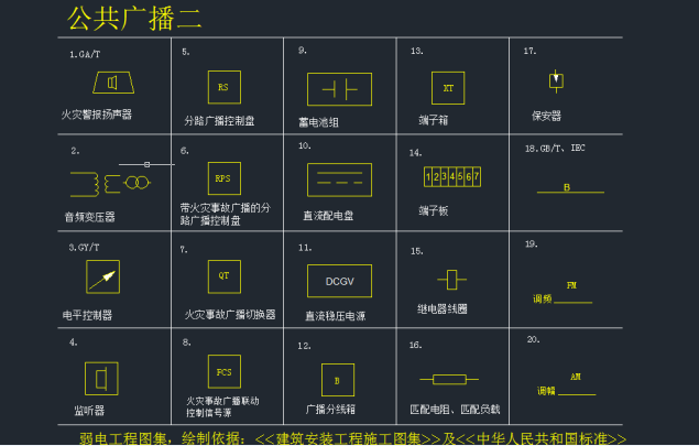 最全的弱电系统标准CAD图例3